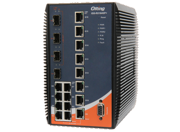 ORing GigE 16x10/100/1000+ 4xSFP 10GBase Managed Industrial Switch